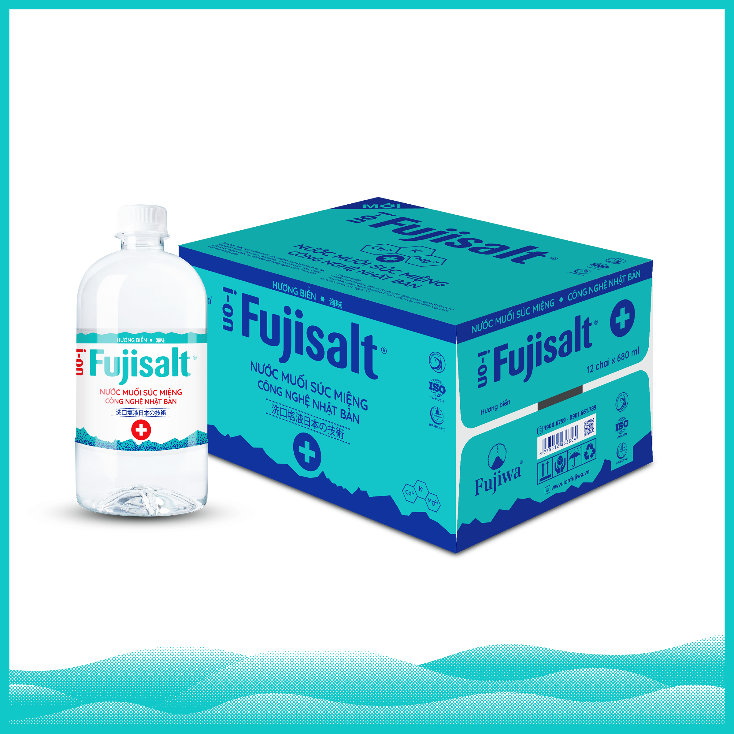 Nước Muối Súc Miệng I-ON Fujisalt - Thùng 12 Chai 2