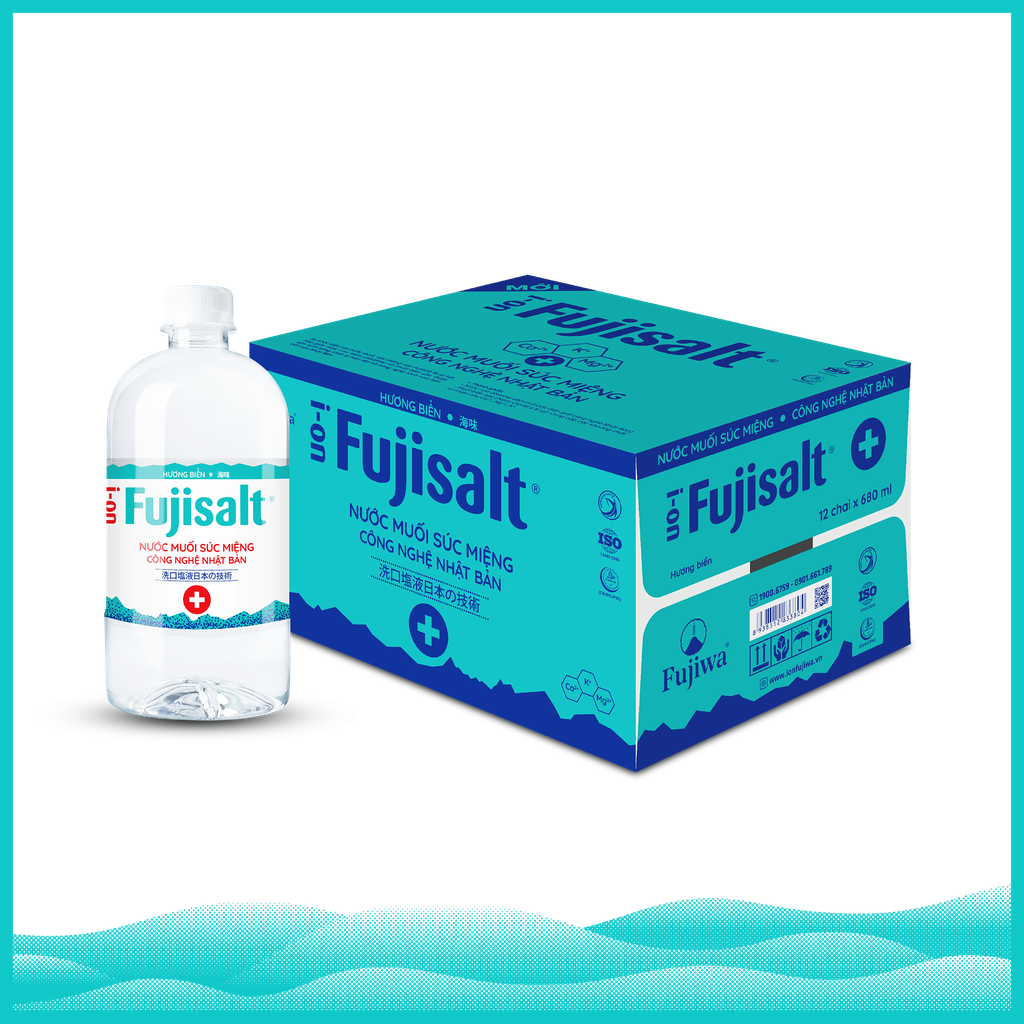 Nước Muối Súc Miệng I-ON Fujisalt - Thùng 12 Chai