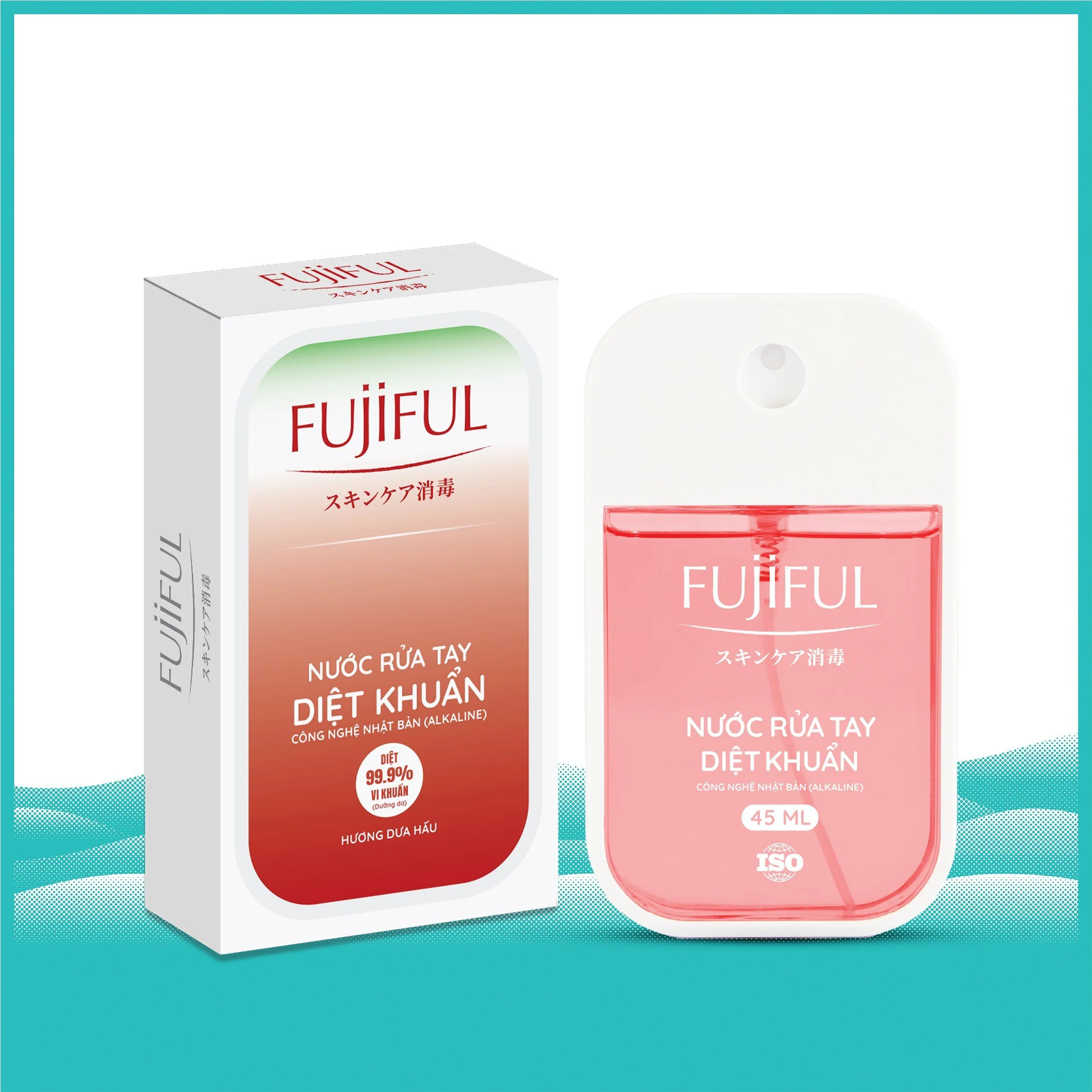 Nước Xịt Rửa Tay Diệt Khuẩn Dưỡng Da Fujiful - Hộp 12 Chai 3